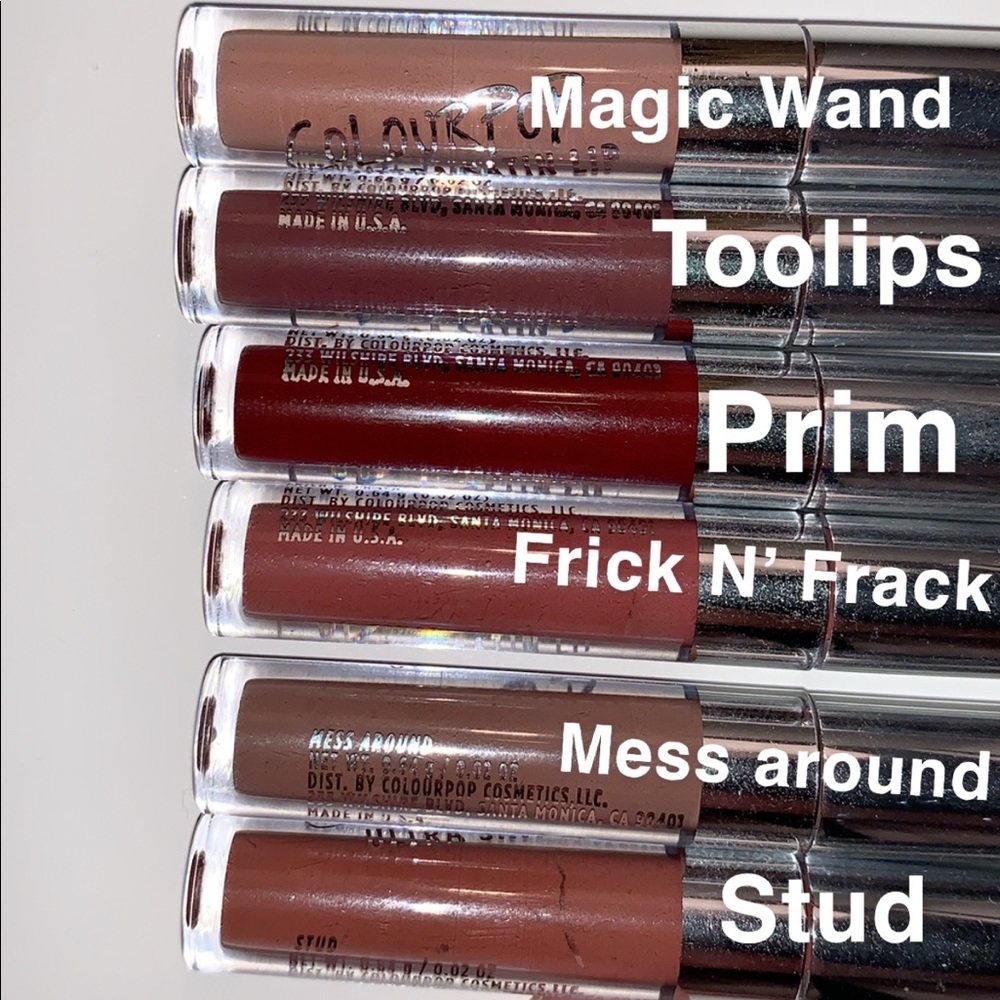 Beautiful authentic colourpop lip stains